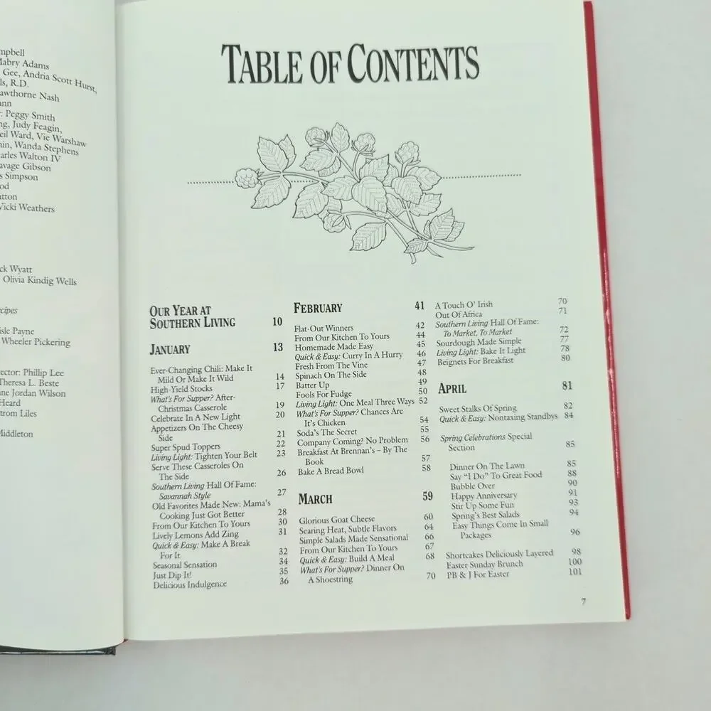 Southern Living 1995 Annual Recipes Hardcover Cookbook - Oxmoor House - Like New
